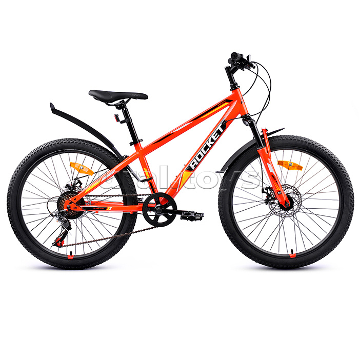 Велосипед 24" Rocket Aries 1.0, цвет оранжевый, размер 13"