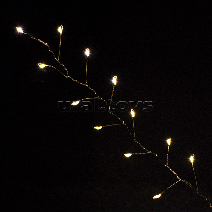 Электрогирлянда 3м, 100 ламп, теплый