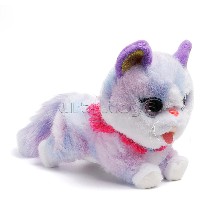 Мягкая игрушка "Кошка "Бусинка" интерактивная, в коробке