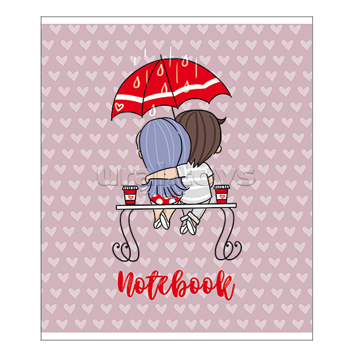 Тетрадь 48л. клетка "Это любовь" А5 Премиум 4+4+Твин лак+Конгрев