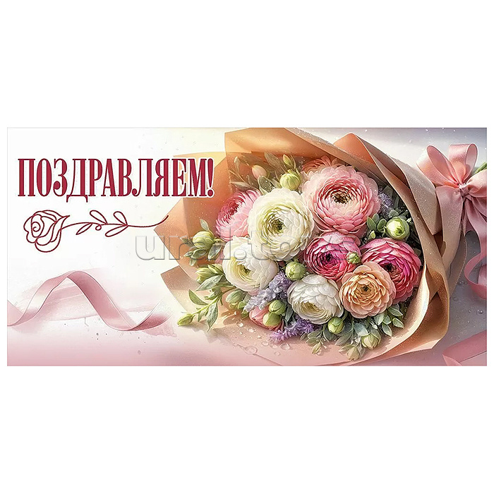 Конверт для денег "Поздравляем!"