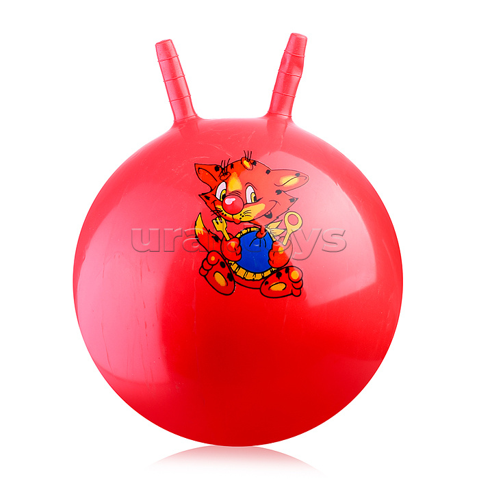 Мяч с рожками 45см "Милые зверята" (цвет в ассортименте)