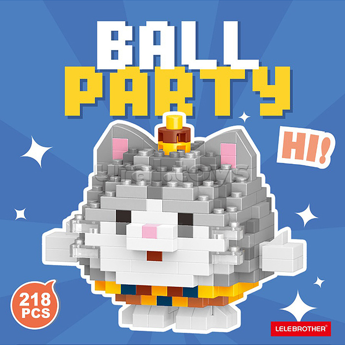 Конструктор "Котик" (218 дет.) в коробке