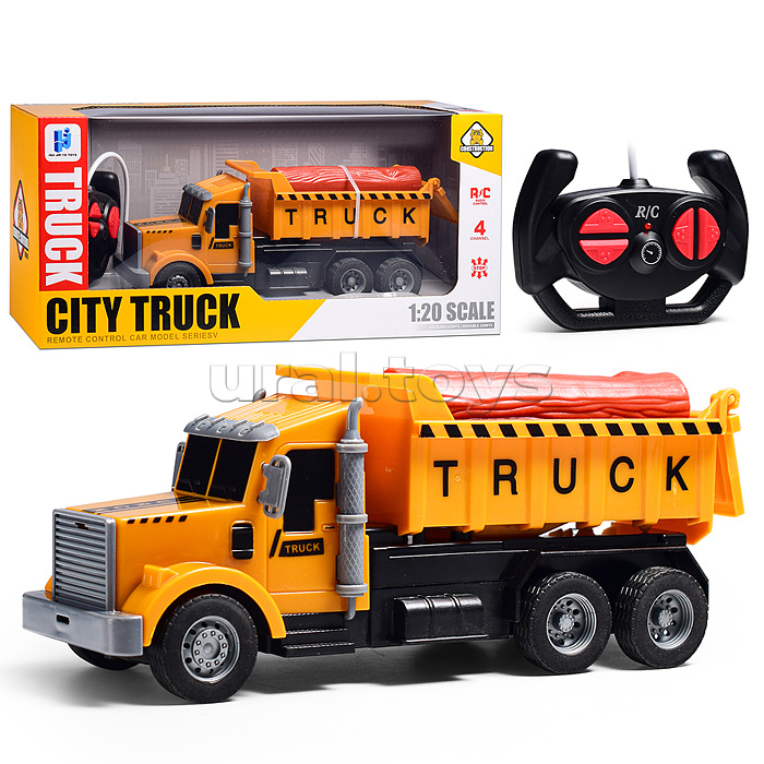 Машина "Лесовоз" р/у, 27 MHz, в коробке