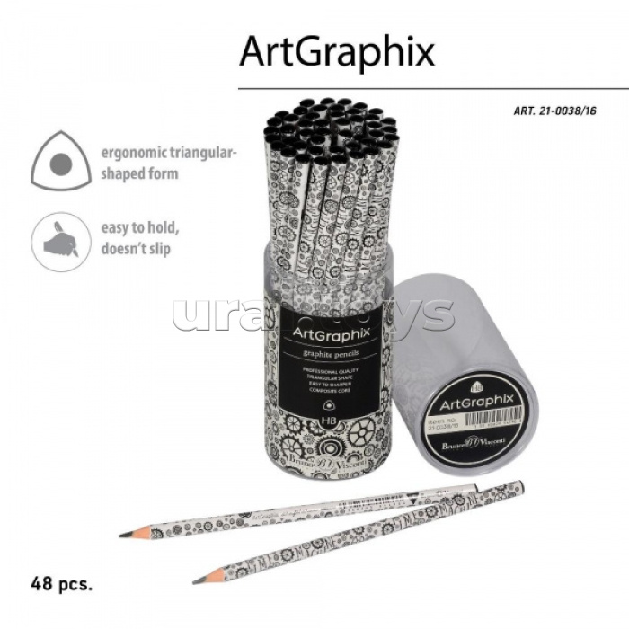 Карандаш чернографитный "ArtGraphix. Машина времени" НВ (пластиковый корпус)