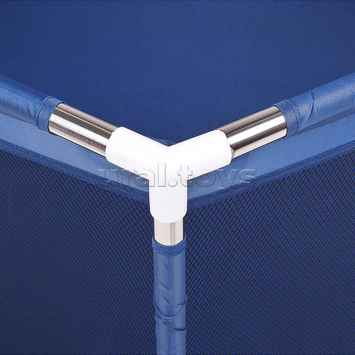 Манеж детский шестигранный (113*130*65) цвет синий в пакете