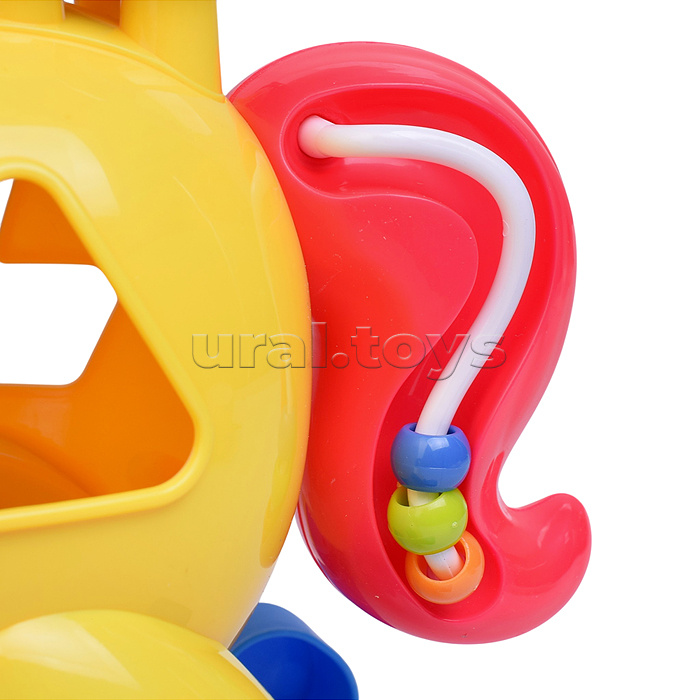 Сортер-металлофон "Лошадка" (цвет желтый) в коробке