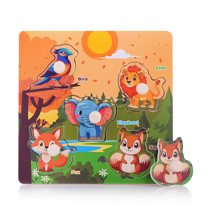 Пазл-вкладыш "Животные"