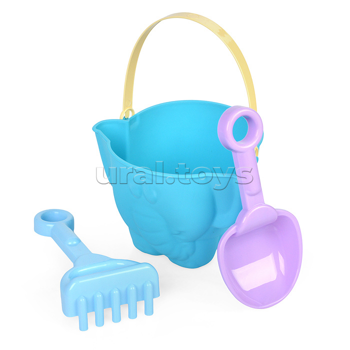 Набор песочный "Африка №7" (ведро + лопатка + грабли)