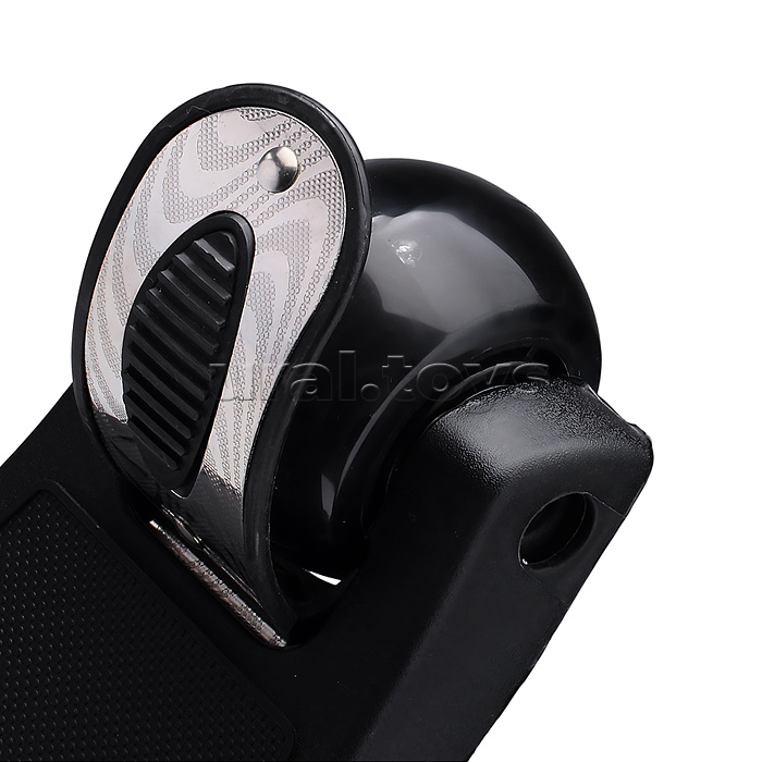 Самокат 3-х колесный ROCKET,колеса PU со светом, ABEC 7, черный