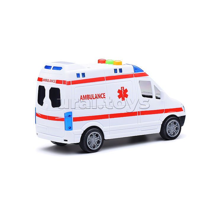 Машина "Фургон скорой помощи" на батарейках, в коробке