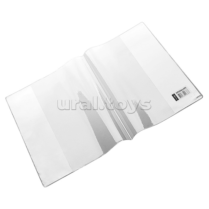 Обложка для рабочих тетрадей и пособий 206х291 прозрачная, 120 мкм, ПВХ по 100 шт.