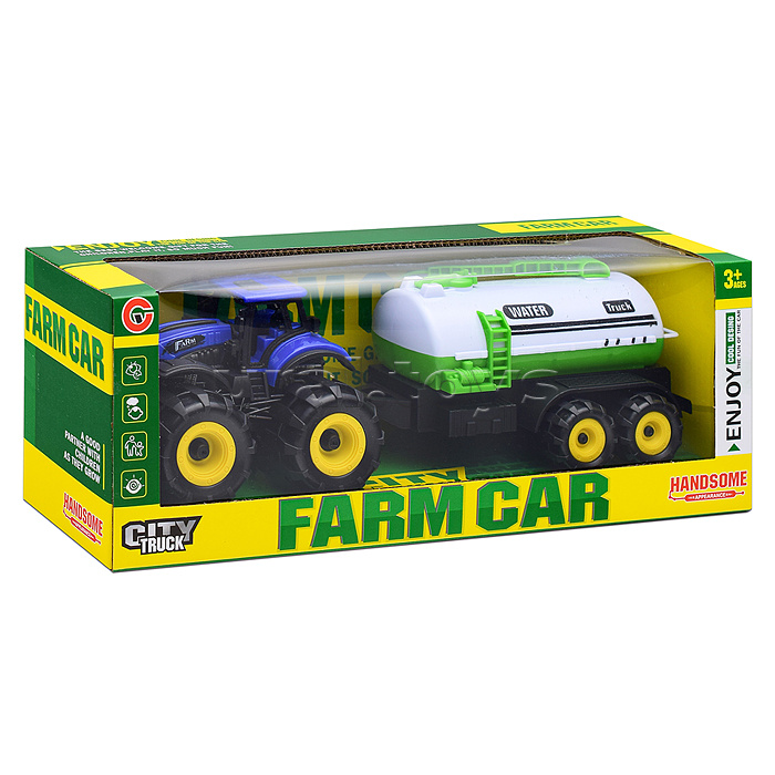 Трактор "Фермерский" с цистерной, в коробке