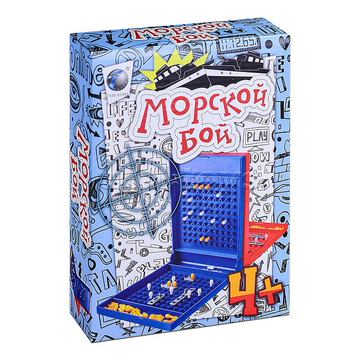 Настольная игра "Морской бой" в коробке