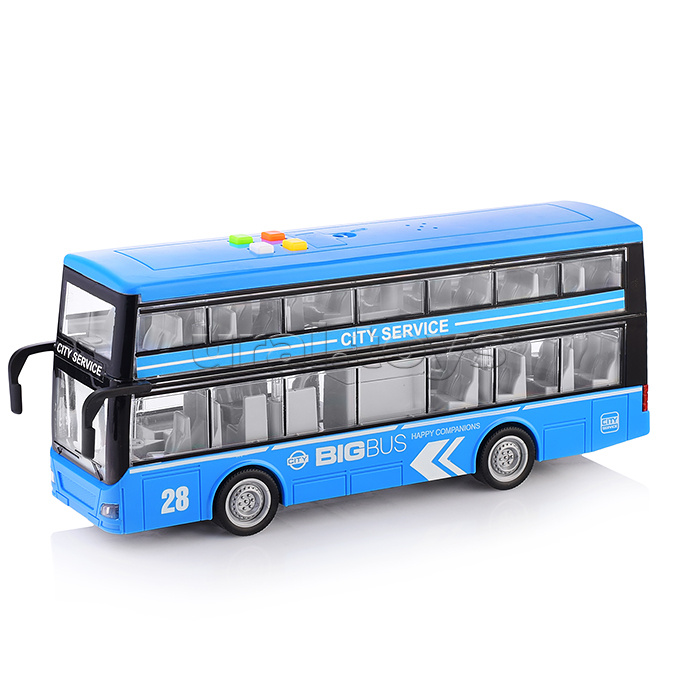 Автобус "Даблдекер" 1:16 (свет, звук) в коробке