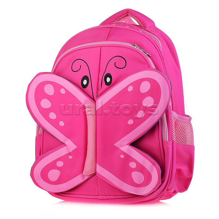 Рюкзак BUTTERFLY, 35х28х17см, 2 отделения, 2 кармана, уплотненная спинка, ассорти 5 цветов