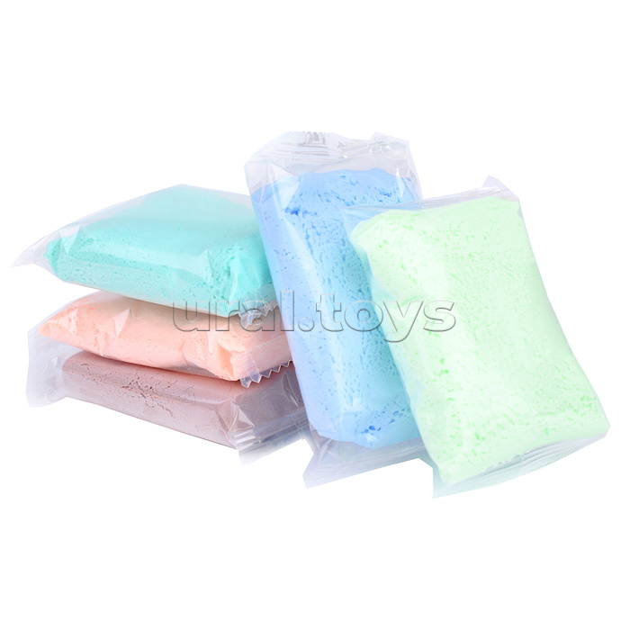 Легкий пластилин 12 нежных цветов с добавкой, мята