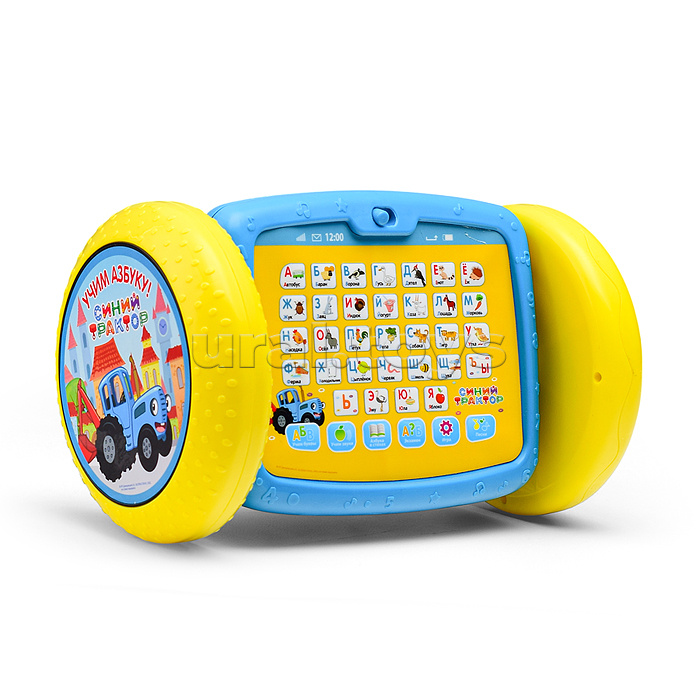 Планшет каталка "Синий трактор" (300 песен, звуков  и фраз) на бат, в коробке