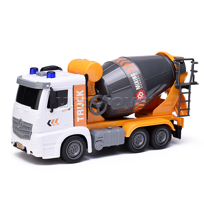 Машина "Бетономешалка" на батарейках, в коробке