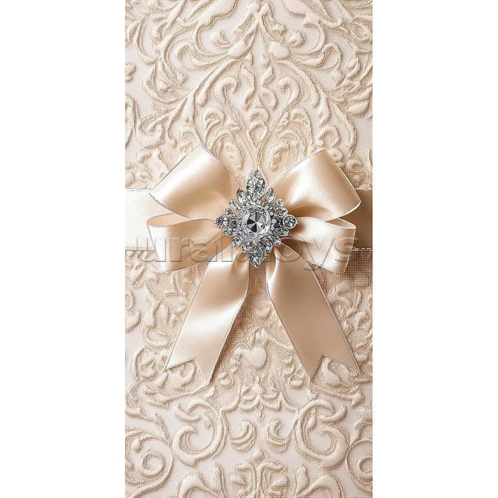 Конверт для денег без надписи (бежевый бант)