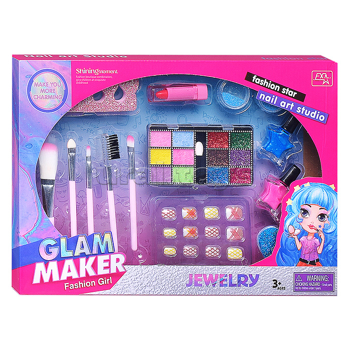 Набор детской косметики "Glam maker 14 pcs" в коробке Набор детской косметики "Glam maker 14 pcs" в коробке