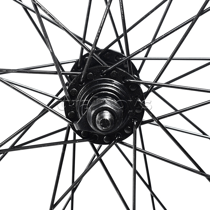 Колесо велосипедное 26" переднее, алюминий, V-br, с гайками