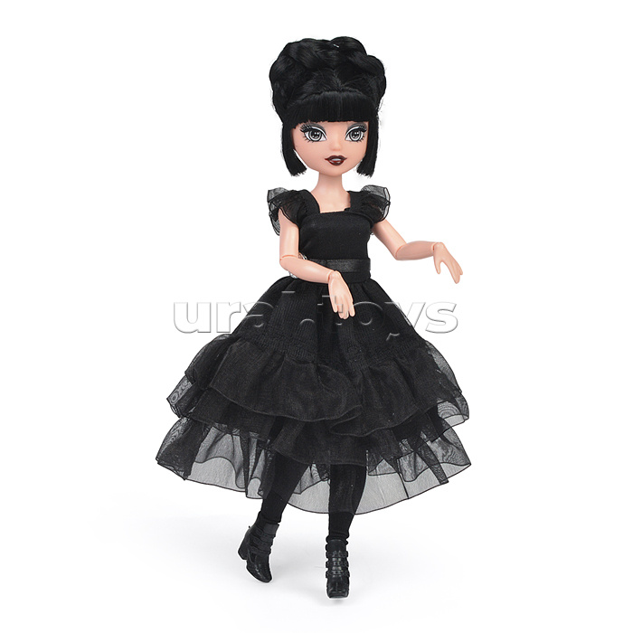 Модная кукла Glam Divas Вэнди с аксессуарами, черное платье 25 см.