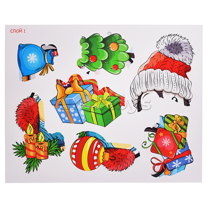 3Д аппликация. Новогодние игрушки своими руками - 2