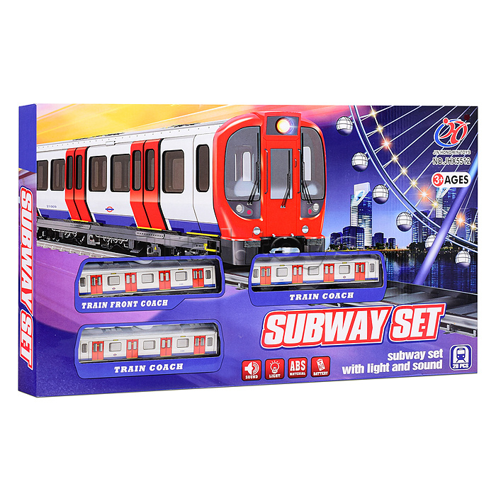 Железная дорога "Subway set" в коробке Железная дорога "Subway set" в коробке