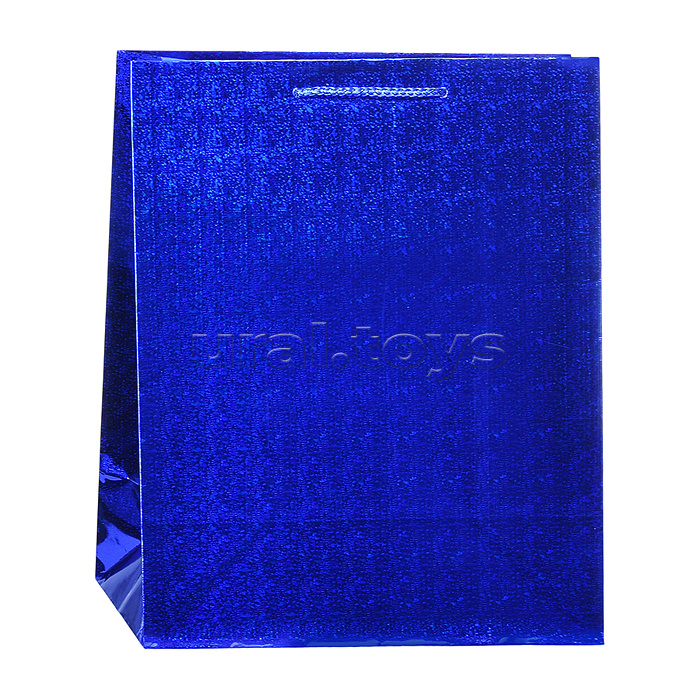 Пакет подарочный голография размер l, 4 цвета