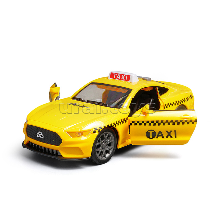 Машина "Такси " 1:18 (свет, звук) в коробке