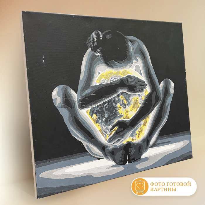 Картина по номерам 40х50 "Объятия ночи" с поталью (10 цветов) Картина по номерам 40х50 "Объятия ночи" с поталью (10 цветов)