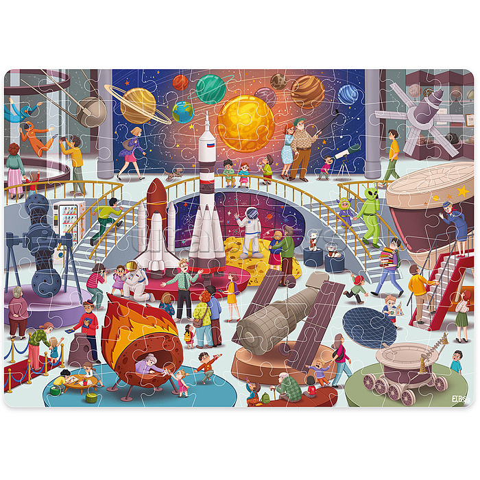 Пазл 100 "Ночь в музее. Планетарий"