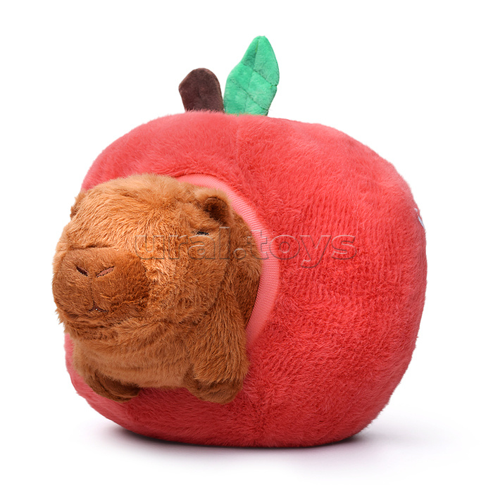 Мягкая игрушка "Капибара в апельсине" 25 см