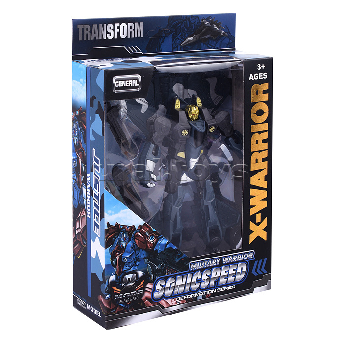 Робот трансформирующийся в самолет, в коробке