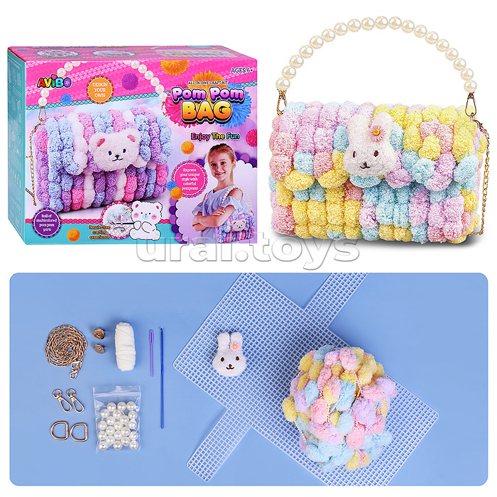 Набор творческая мастерская A6603A "Цветная сумочка" в коробке