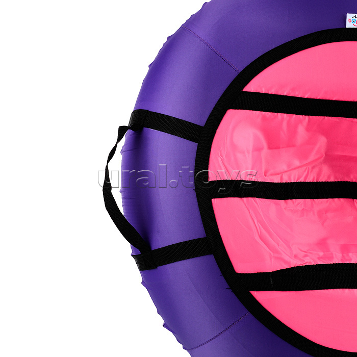 Санки-ватрушка, серия "Эконом", 85см. фиолетовый-розовый яркий