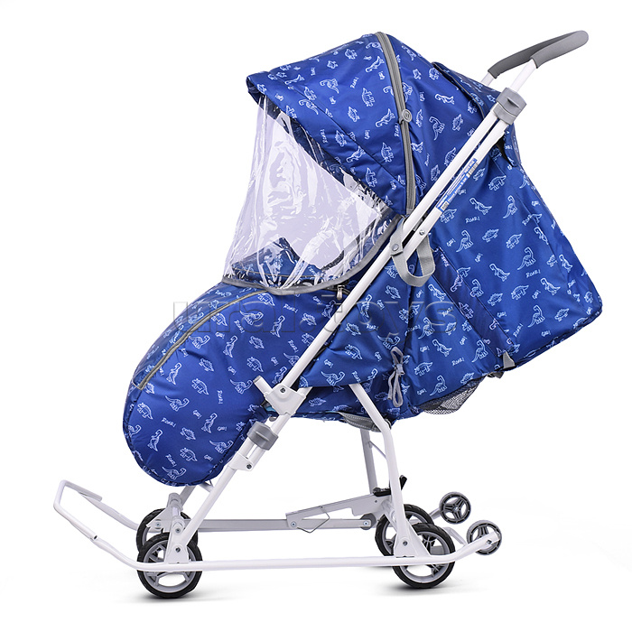 Коляска комбинированная "Наши детки 3-1К" (принт с динозавриками)