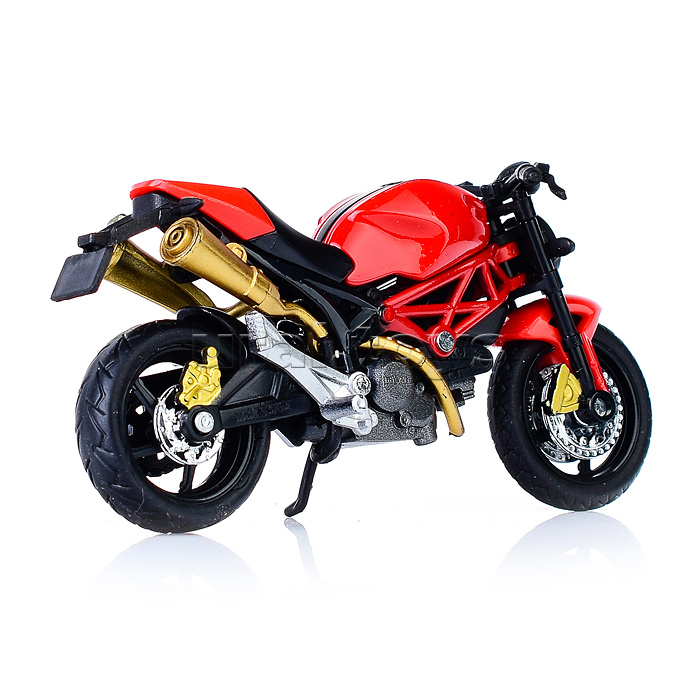 Модель металл Стритбайк 11см, руль поворач, подвеска, подножка