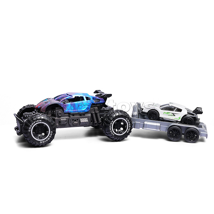 Машина "Вездеход с прицепом 2" р/у, 27 MHz, в коробке