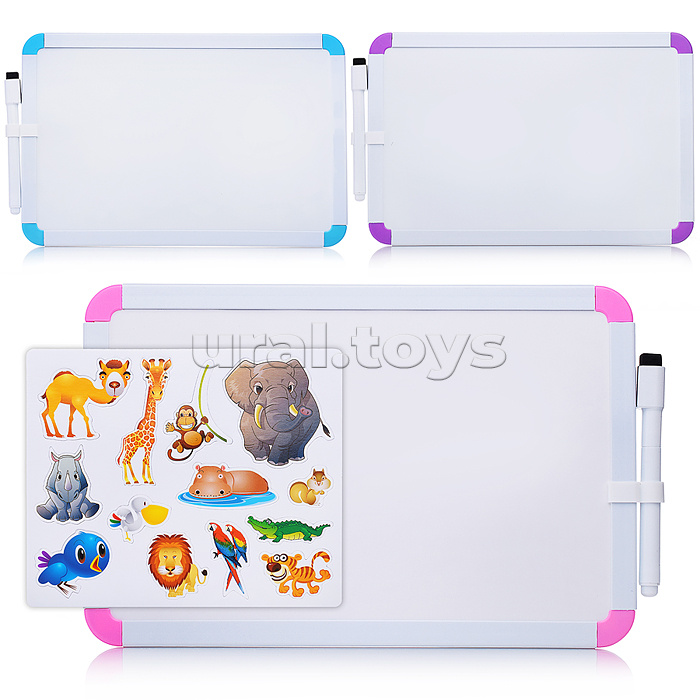 Доска для рисования "Изучай животных" в пакете