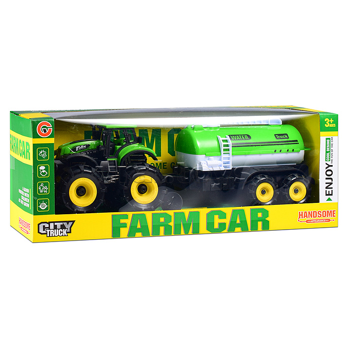 Трактор "Фермерский" с цистерной, в коробке