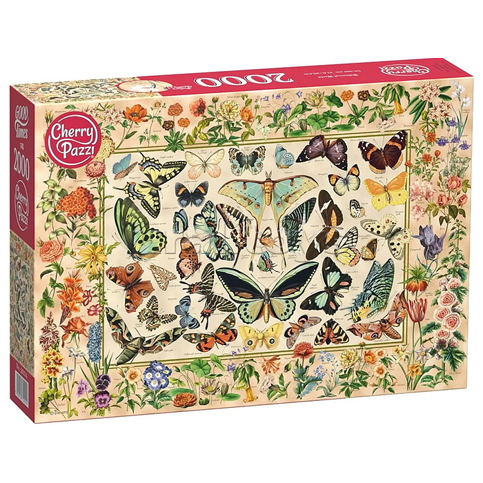 Пазлы 2000 "В мире ботаники"