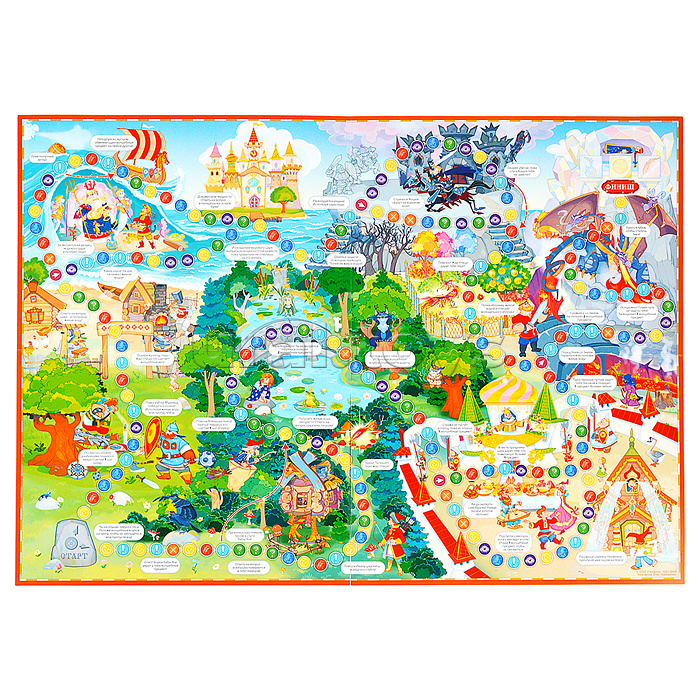Игра-ходилка в коробке с карточками. Любимые сказки Игра-ходилка в коробке с карточками. Любимые сказки