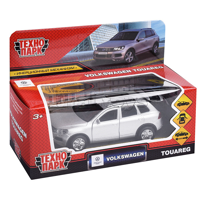 Машина металл Volkswagen Touareg, 12 см, (откр. двери, багаж, сереб.) инерц, в коробке Машина металл Volkswagen Touareg, 12 см, (откр. двери, багаж, сереб.) инерц, в коробке