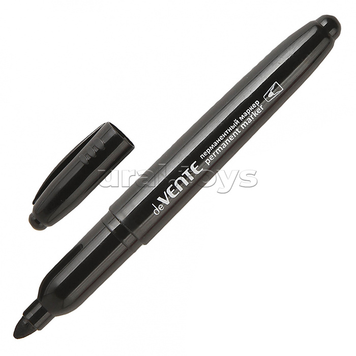 Набор маркеров перманентных (04 цв - зел, красн, син, черн) круглый корпус с клипом, ширина линии 5 мм, в пластиковом блистере