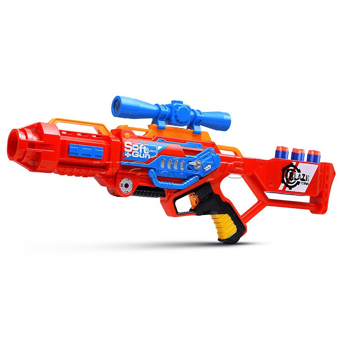 Бластер "Нападение" с мягкими пулями, в коробке