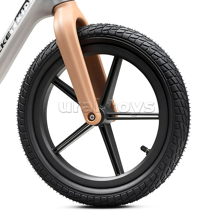 Беговел 14" Rocket, колеса надувные, рама нейлон, цвет серый