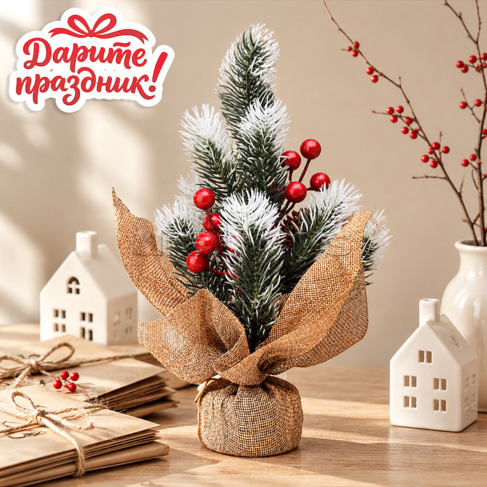 Ель сувенирная "Радость" 27см