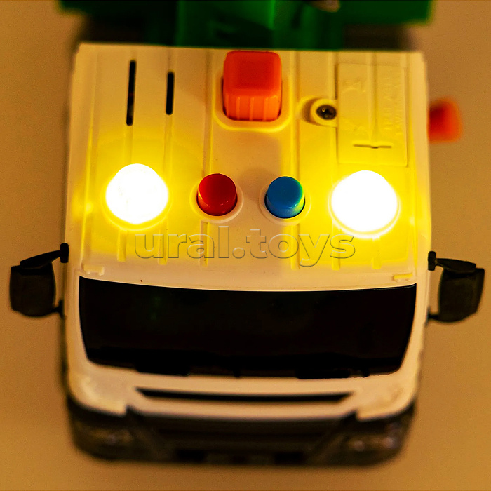 Машина пластиковая инерционная "Парк техники" Эвакуатор, многофункциональная